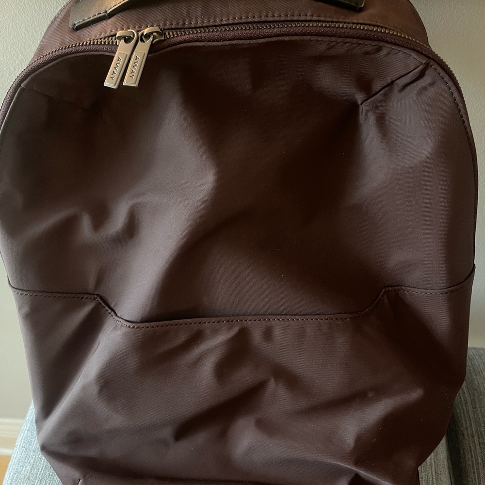 Away Everywhere Zip Backpack - Garnet
